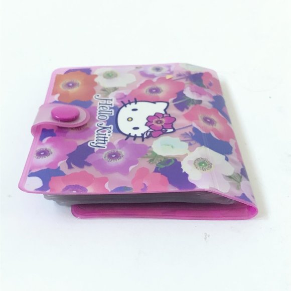 Vintage Hello Kitty Sanrio Pink Plastic Travel Floral Picture Picture Album Book - Picture 5 of 6